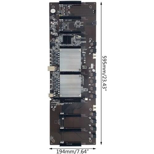 BTC X79 Mining Motherboard LGA 2011 CPU Socket Support 3060 PCI-E 3.0 X8 Slots