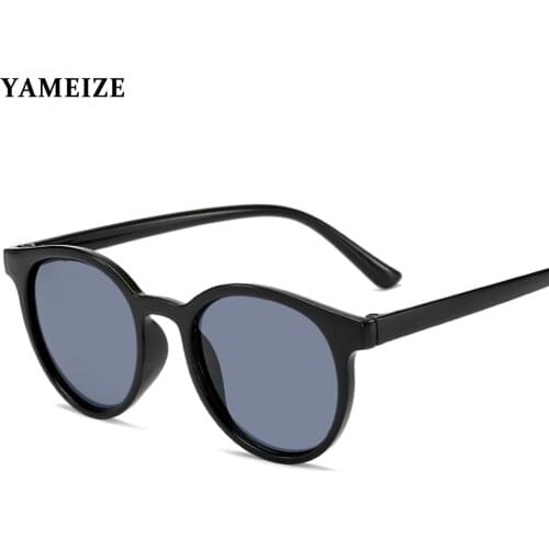 YAMEIZE Trendy Round Sunglasses Men Women Brand Designer Retro Sun Glasses Vintage Male Female Oculos Gafas De Sol UV400
