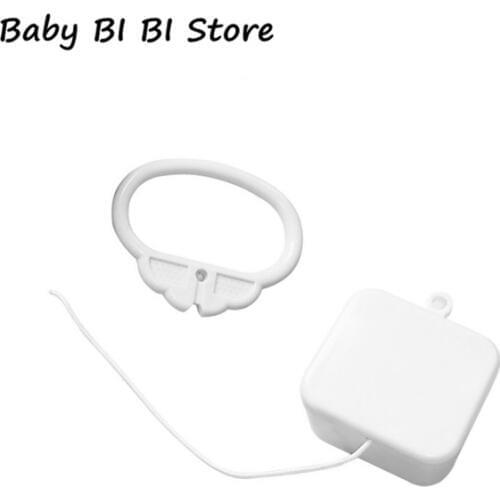 Pull String Cord Music Box White Baby Bed Bell Kids Toy Random Songs