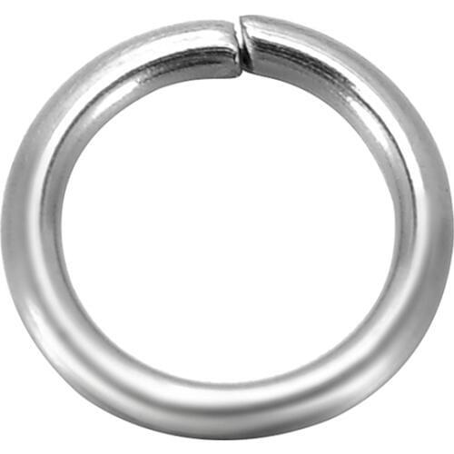 DoreenBeads 500 Stainless Steel Open Jump Rings 8mm Dia. Findings (B10272), yiwu