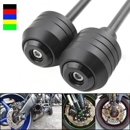 For SUZUKI GSXR GSX-R 1000 2005 2006 Front Rear Wheel Slider Fork Axle Protector Swing Arm Crash Protector Pad Guard POM NEW