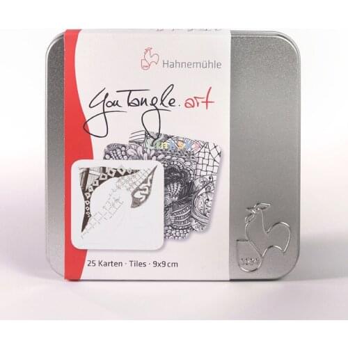 Hahnemuhle You Tangle.art Creative Portable Box,Sketch Paper 310g,The White Texture of Paper Is Exquisite ,small and Convenient