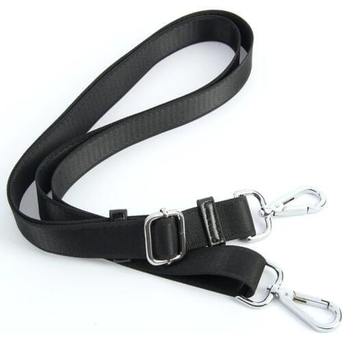 2.5cm Width Bag Straps Replacement Bag Parts Backpack Strap Accessories Computer Shoulder Bag Strap With Hook Black Brown