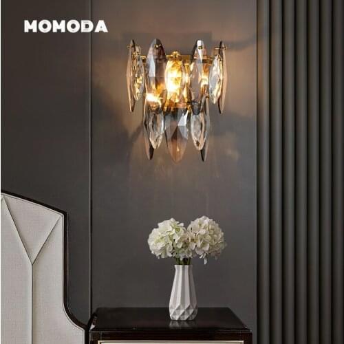 Luxury LED Wall Lamps Modern Crystal Metal Indoor Lighting Fixture Home Decoration Bedroom Living Room Corridor Lightss Lustre