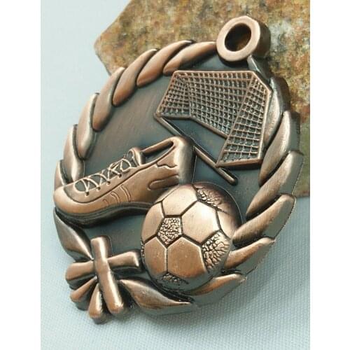 Silver soccer medal Medal Kindergarten Football School Sports Gold Silver Soccer Movement Communication Ability/self-confidence