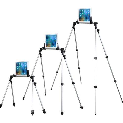 Adjustable Tablet Stand Tripod Holder For iPAD Pro 12.9 Samsung Aluminum Alloy Flexible Scalable Arm Floor Desk Ded Stand
