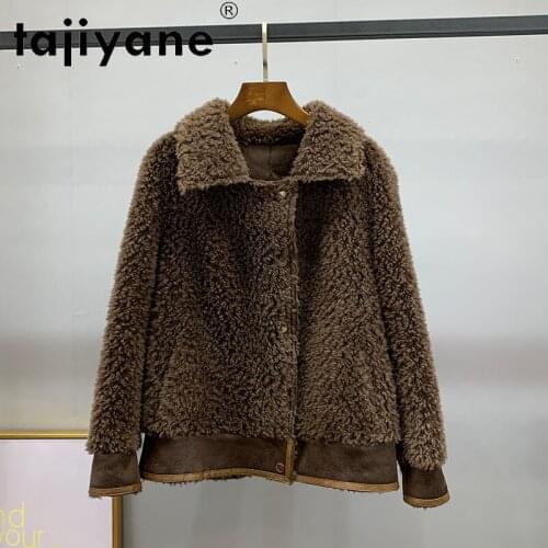 Tajiyane Winter Clothes Women 2020 Real Fur Coat Female Genuine Wool Jackets Woman Sheep Shearing Jacket Woman Parkas TN422