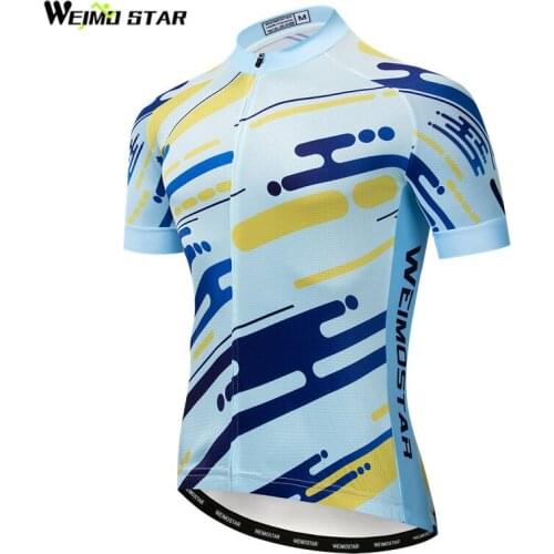 Weimostar 2019 Summer Short Sleeve Cycling Jersey Pro Team Bicycle Clothing Maillot Ciclismo Breathable MTB Bike Jersey Shirt