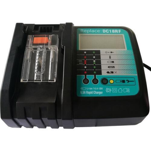 Fan cooling charger for Makita Liion battery 6.5A DC14SA DC18SC DC18RA DC18RD DC18RF BL1830 BL1415 BL1420 BL1430 BL1840 BL1850