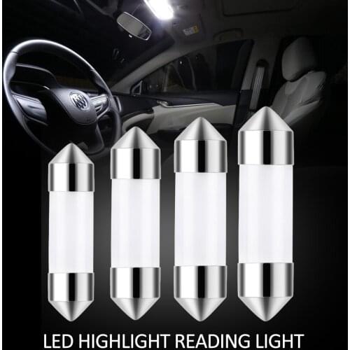 C5W COB Car LED Bulb 41mm 39mm 36mm 31mm Car Interior Reading Light Source White License Plate Light 12v Car Styling Lamp TXTB1