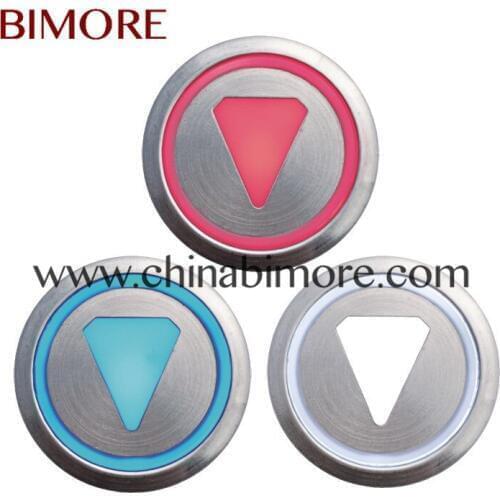 50pcs/lot BIMORE Elevator push button KDS300 KDS50 red / blue / white light with/without braille