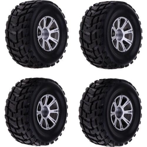 1/18 Scale RC Buggy Accessory Tire Tyre Wheel Rim 4Pcs for WLtoys A949 K929