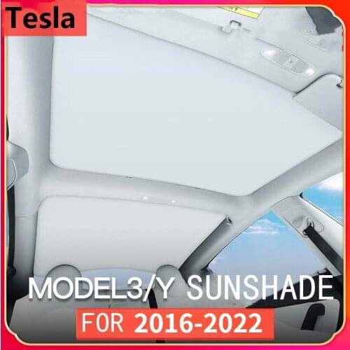 For Tesla Model 3 17-21 model Y Front Rear Sunroof Windshield Skylight Blind Shading Net Upgrade Sun Shades Glass Roof Sunshade