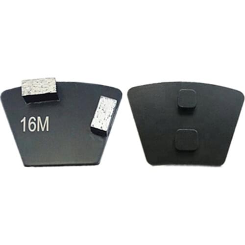 GT84 Metal Bond Abrasive Concrete Sanding Block Trapezoid Metal Scraper Diamond Concrete Grinding Pad for Floor Grinder 12PCS