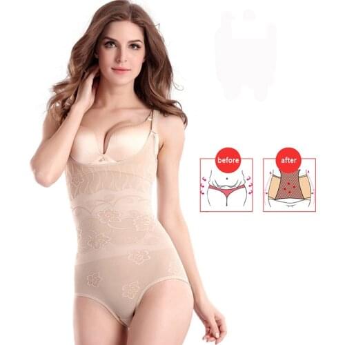 Womens Sexy Floral Lingerie Slimming Tummy Control Shapewear Butt Lifter Body Shaper Bodysuit Overbust Corset Push Up Underwear