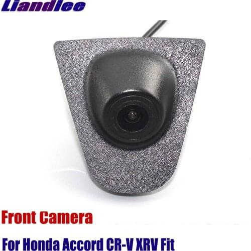 Liandlee Car Front View Camera AUTO With Big Logo Embedded For Honda Accord CR-V ( Not Reverse Rear Parking CAM )