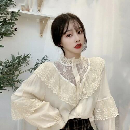 Блузки с воротником стойка Missoov China At AliExpress