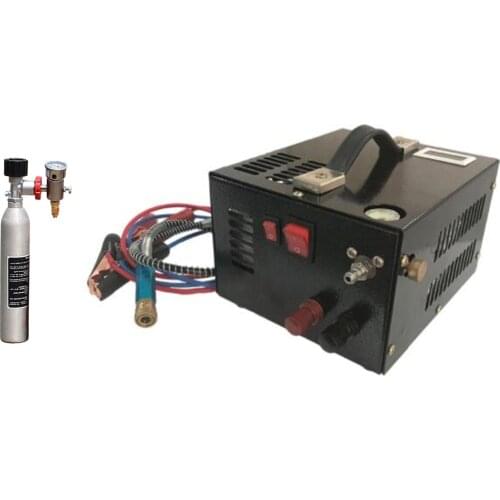 12V 4500psi 300bar 30mpa PCP Air Automobile Compressor Mini PCP Pump With 220V Transformer High Pressure Inflator Car Hunting