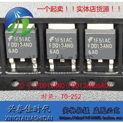 Original new 5pcs/ FDD13AN0 FDD13AN06AO 50A/60V TO-252