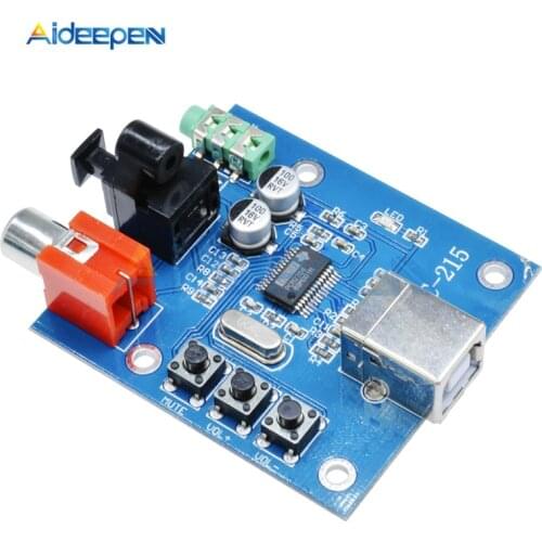 PCM2704 Audio DAC USB to S/PDIF Sound Card hifi DAC Decoder Board 3.5mm Analog Coaxial Optical Fiber Output A1-010