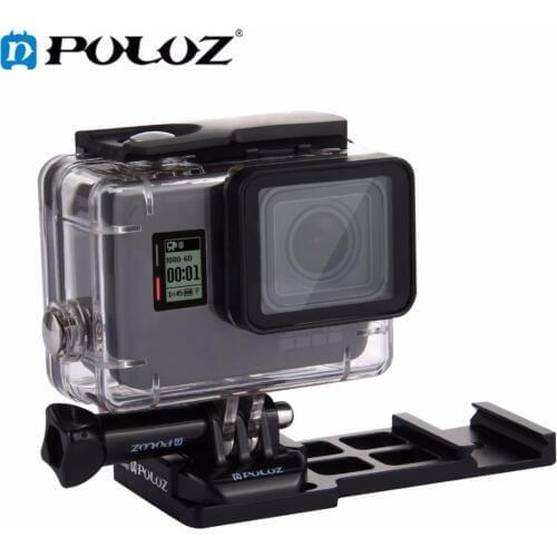 PULUZ Cantilever Picatinny Weaver Quick Release Gun Rail Side Mount for GoPro NEW HERO/HERO7/6/5/4/DJI OSMO Action Camera/Xiaoyi