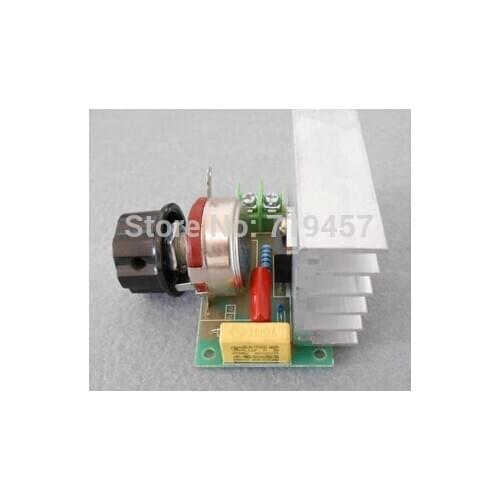 FREE SHIPPING 2PCS/LOT 3800W AC 220V SCR Voltage Regulator Dimming light Speed Controller Thermostat