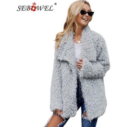Женские куртки с мехом SEBOWEL China At AliExpress