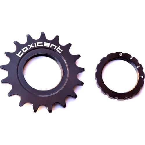 GRAY 17T Fixed Gear High Quility Bicycle Wheel Cogs 7075-T6 Aluminium Alloy Sprocket & Lockring For Fixie Track Bike Hub