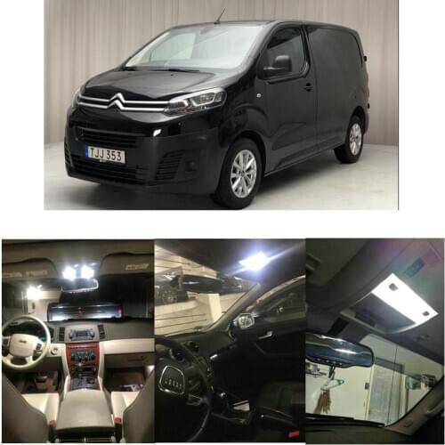 11x LED interior lighting complete set For Citroen Jumpy III reading light rear lights error free