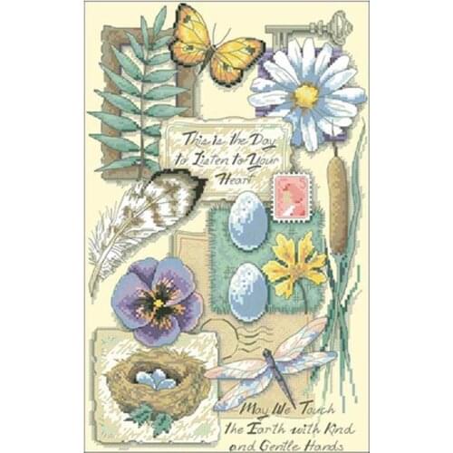 Listen to heart animals patterns Counted Cross Stitch 11CT 14CT DIY Chinese Cross Stitch Kits Embroidery Needlework Sets