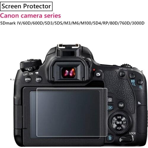 Tempered Glass Camera Screen Protector for Canon Series 60D/600D/5D3/5DS/M3/M6/M100/5D4/RP/80D Screen Protection Protective Film