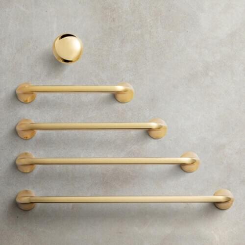 Gold handle modern minimalist American small handle cabinet closet door handle light luxury