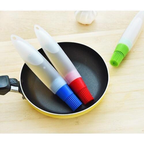 1PC High Quality Kitchen Tool Silicone Honey Oil Brush Bottle Cooking Baking Basting BBQ LB 019