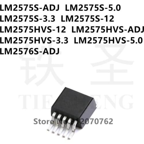 10PCS LM2575S-ADJ LM2575S-5.0 LM2575S-3.3 LM2575S-12 LM2575HVS-12 LM2575HVS-ADJ LM2575HVS-3.3 LM2575HVS-5.0 LM2576S-ADJ TO-263-5