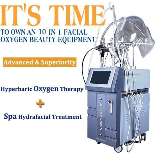 10 in 1 hyperbaric oxygen jet peel / oxygen therapy facial / hydra dermabrasion water jet blackhead remover vaccum clean machine