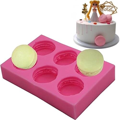 3D Macaron Silicone Mold For Cake Chocolate Mold Baking Biscuit Fondant Cookie Soap Mould DIY Ice Cube Tray Cake Decorating Tool