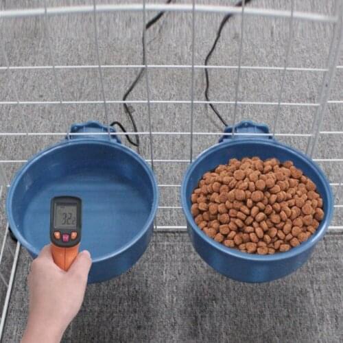 600ml Pet Heated Bowl Constant Temperature Winter Dog Thermostat Cage Hanging Water Basin Feeder for Dog Supplies