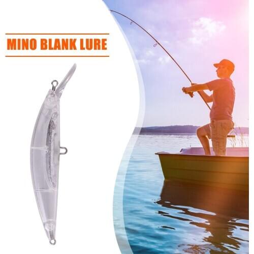 ABS Transparent Unpainted Fishing Lures 24g Hard Baits Swimbait Wobblers Assemable Artificial Tackle