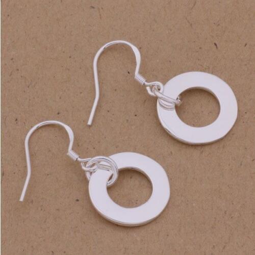 AE343 Hot sterling earrings , fashion jewelry , O shape /chmakyta aroajiva silver color