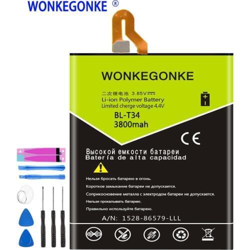 WONKEGONKE BL-T34 Battery for LG Sprint V30+ LS998 V30 Mobile Phone Batteries Bateria