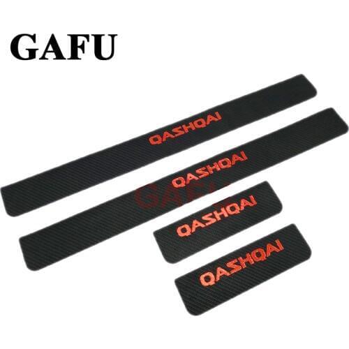 For Nissan Qashqai J11 Door Sill Scuff Plate Guards Door Sills protector puerta qashqai Car Stickers 2017 2018