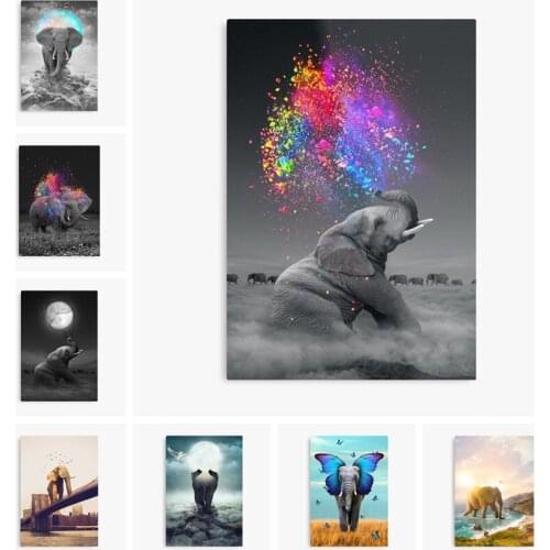 True Colors Elephant By Soaringanchor Diamond Painting Artworks 5D Embroidery Drill Cross Stitch Kit DIY Mosaic Home Wall Decor