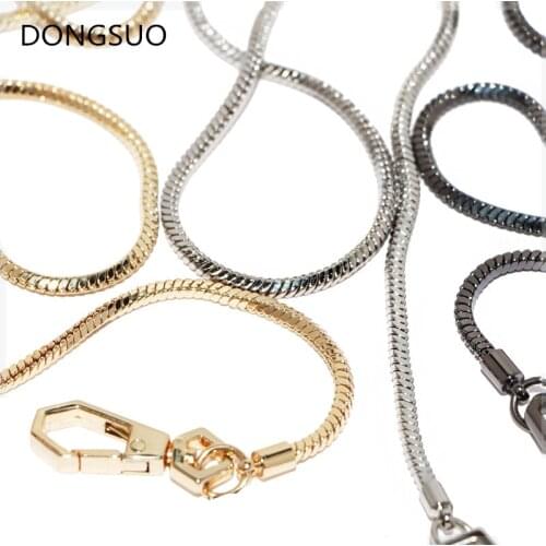 Aluminum Chain silver gold metal copper chain for handbag bag purse parts strap replacement Accessories Hardware quality