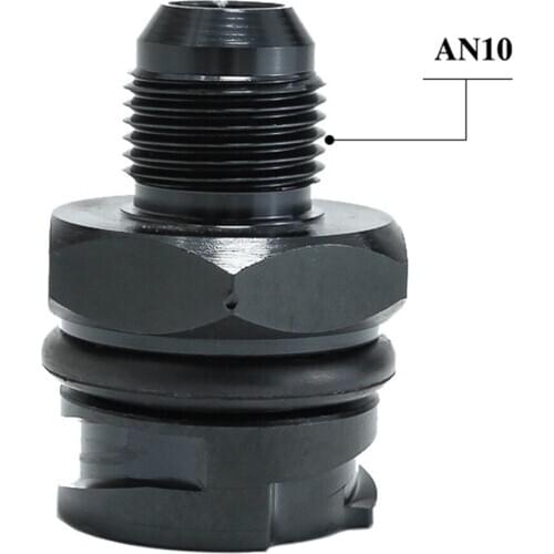 Billet Aluminum Black Valve Cover Oil Cap AN10 Fitting For LSX LS1/LS6/LS2/LS3/LS7