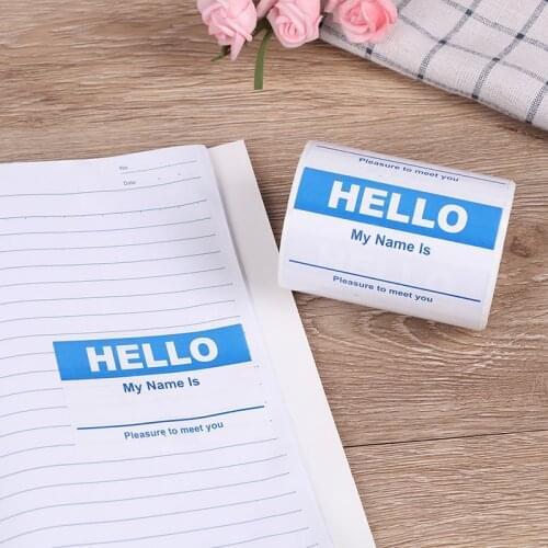 Name Tag Labels Hello My Name Is sticker 150PCS Baby Announcement Sticker Newborn Hospital Photography Props School Office