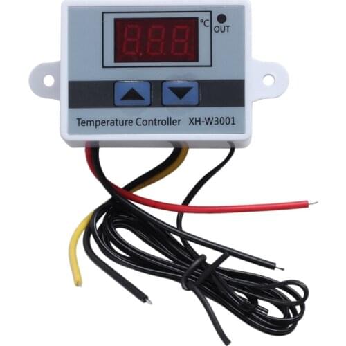 220V Digital LED Temperature Controller 10A Thermostat Control Switch Probe New