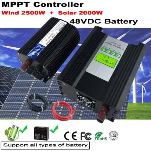 Big power 48V 4500W Wind Solar Hybrid Charge Controller, MPPT Charge for Solar Panel Wind Turbine, for Lithium Lead Acid