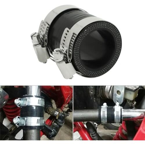 Exhaust Muffler Tube Pipe Connector Joiner Sleeve Clamp Adjustable Stainless Steel For Honda TRX250R exhaust pipe clamp coupler