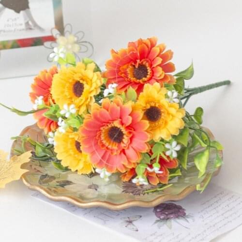 Faux Silk Useful Realistic Artificial Chrysanthemum Flower No Water Need Simulation Flower Decorative for DIY