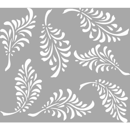 Grace Flower Pattern Stencil Design, Painting Template 30x30 Cm, Walls, Tiles, furniture For Easy and Practical Pattern Application